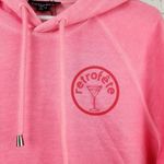 Retrofête Retrofete Vanessa Hoodie Size Small Hot Pink Logo NWT Oversized Fit Pocket Photo 3
