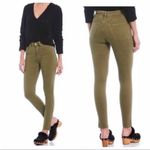 We The Free Mid-Rise Cropped Raw Hem Army Green Skinny Leg Jeans, 27 Photo 2