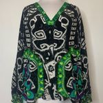 Rococo sand throne print silk embroidered blouse Black Size XS Photo 7