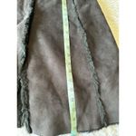 Elegant Black Faux Fur Lined Winter Coat with Button Closure Photo 5