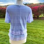 Banana Republic  OPAL LILAC LAVENDER CROCHET BLOUSE Photo 7