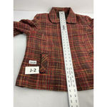 Womans RQT Woman Blazer Jacket 18 W Rust Multicolor Lined Button Down Pockets Size 18W Photo 5