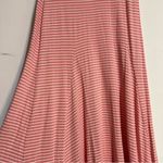 Ralph Lauren Lauren  Pink & White Striped Cap Sleeve Maxi Dress Medium Casual Photo 5