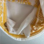 All Row Yellow Embroidered Short Sleeve Mini Shift Dress Size S Photo 4