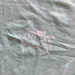 Comfort Colors Chickadees Green Big Little Short Sleeve Shirt Unisex Medium EUC Photo 5