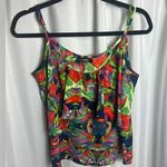 Cotton On  Woman’s Floral Tropical Tank Flowy Size M Vacation Beach Lightweight Photo 0