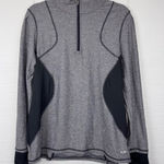 Champion C9  Athletic Lightweight Quarter Zip Sweatshirt Gray Black Back Pocket Photo 0