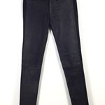 Rag and Bone Hyde Genuine Leather Panel Jeans Size 27 Coal Photo 5