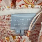 Hill House HOME - Lucy Nap Dress Orange Floral Strapless Maxi Dress Sz M Photo 6