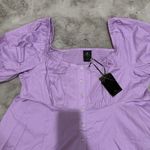 Torrid NWT  Disney Tangled Rapunzel Peplum Top Purple Stretch Poplin‎ Size 3X Photo 6