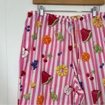 Nick & Nora  Striped Fruit Print Cotton Pajama Pants Photo 2