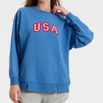 Joy Lab Blue USA Sweatshirt Sz M Size M Photo 0