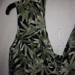 Erika  Green L Sleeveless Raw Hem Bamboo Tahiti Summer Top Photo 3