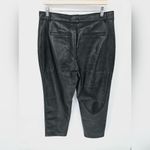 Babaton  Aritzia Women's Black Faux Vegan Leather Straight Pants Size 14 NWT Photo 5