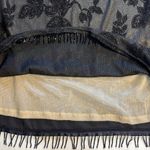 Notations  Women’s Black‎ Lace & Velvet Whimsigoth Dark Romantic Beaded Top XL Photo 7