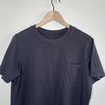 Everlane Womens Black Organic Cotton Casual T-Shirt Dress Size Medium Photo 2