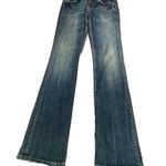 Miss Me Bootcut Jeans Women's 28 Blue Stretch 5-Pockets Rhinestone Embroidered Photo 0