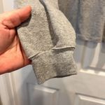 Calvin Klein Jeans Women’s Size Small Gray Sweatshirt Cropped Long Sleeve Boxy Photo 3