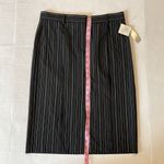 DKNY NWT CITY by Womens size 8 stretch black pinstriped pencil skirt Photo 2
