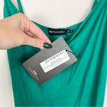 Pretty Little Thing NWT Maternity Emerald Green Straight Neck Midi Dress Size 6 Photo 9