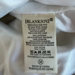 BLANK NYC  White Leather Motorcycle Jacket with Floral Prink Photo 10