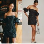 Anthropologie  Hutch Off-The-Shoulder Bow Mini‎ Dress Photo 1