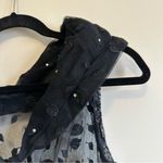 Vintage Women’s Gothic Romantic Lace Overlay Sheer Dress Black Size XS Photo 5