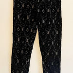 Love moschino  Black Lace Leggings Womens Size 2 Photo 0