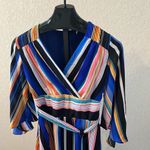 Ny Collection  Petite Striped Fit & Flare Dress Sz PM Photo 4