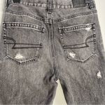 American Eagle  Grey Mom Jeans High Rise Ripped Distressed Minimal Grunge Indie 2 Photo 8