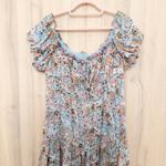 ASTR The Label Womens Roseline Maxi Dress XL Blue Pink Floral Cottage Romantic Photo 1