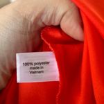 Lane Bryant SET Orange Satin Black Satin Long Sleeve Popover Tunic Blouse 22/24 Photo 6