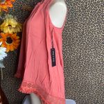 Doe & Rae ✅3/$30✅ NWT  Crabapple Halter Mock Neck Embroidered/Fringe Cami Tank | MEDIUM | Photo 4