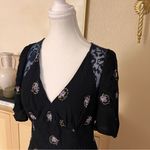 Free People Black Mockingbird Mesh Inset Mini Dress Size 2 Photo 3