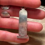 Sterling Silver Vintage Long Egyptian Mexico Symbols 925  Pendant Photo 12