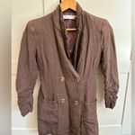 ASTR  the Label Blazer Dress in Mocha Brown - XS - Long Sleeve Mini XS Photo 2