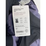 Athleta  M Conscious Train Pocket Crop Bra Medium Cup D-DD Purple Black Photo 7