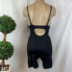Bebe Black Shaping Padded U Plunge Cup Bodysuit Thigh Shorts 1 Piece NEW M Photo 1