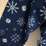 PINK - Victoria's Secret PINK Fleece Pajamas Blue White Snowflake Print Size 3X Photo 5