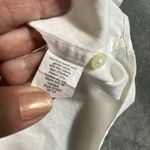 J. Crew Shirt Womens Large White Cotton Western Pearl Snap Long Sleeve Rodeo Photo 15