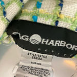 Green & White Plaid Tweed Blazer w 3/4 sleeves SagHarbor 16P Size 16 Photo 2