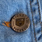 Vintage 90s Casual Corner Chambray Denim Maxi Overall Dress Button Front 16 Blue Photo 10