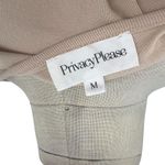 Privacy Please  Keaton Cropped Top Cardigan Long Sleeve Knit Nude Tan Size Medium Photo 7
