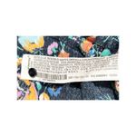 ZARA Women's Ruched Short Sleeve Floral V Neck Top Blouse Navy Blue Size XS Photo 5