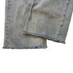 Eunina  Dawn Distressed Frayed Hem High Rise Wide Leg Crop, Sz 1 Photo 10