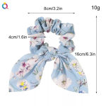 Boutique Pink Flowers Hair Scrunchie & Hair Tie Photo 6