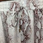 Bishop and Young Anthropologie Serpentine Satin Joggers Women's XS Snakeskin Photo 2