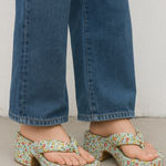 Jeffrey Campbell Luau Platform Sandal in Green Mutli Floral Size 9 Photo 0