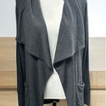 Athleta Women's Cardigan Small Gray Open Front Pockets Long Sleeve Casual Photo 0