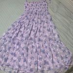 Altar'd State Purple Floral Dress Photo 0